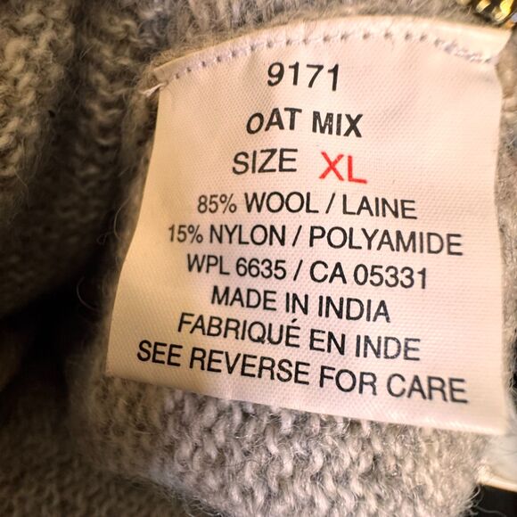 Woolrich Oat Mix Crewneck Sweater, made in India, size XL.Heritage outdoor - Picture 4 of 9